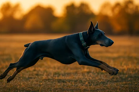 Logo Sprint — Sabre sprinting at golden hour