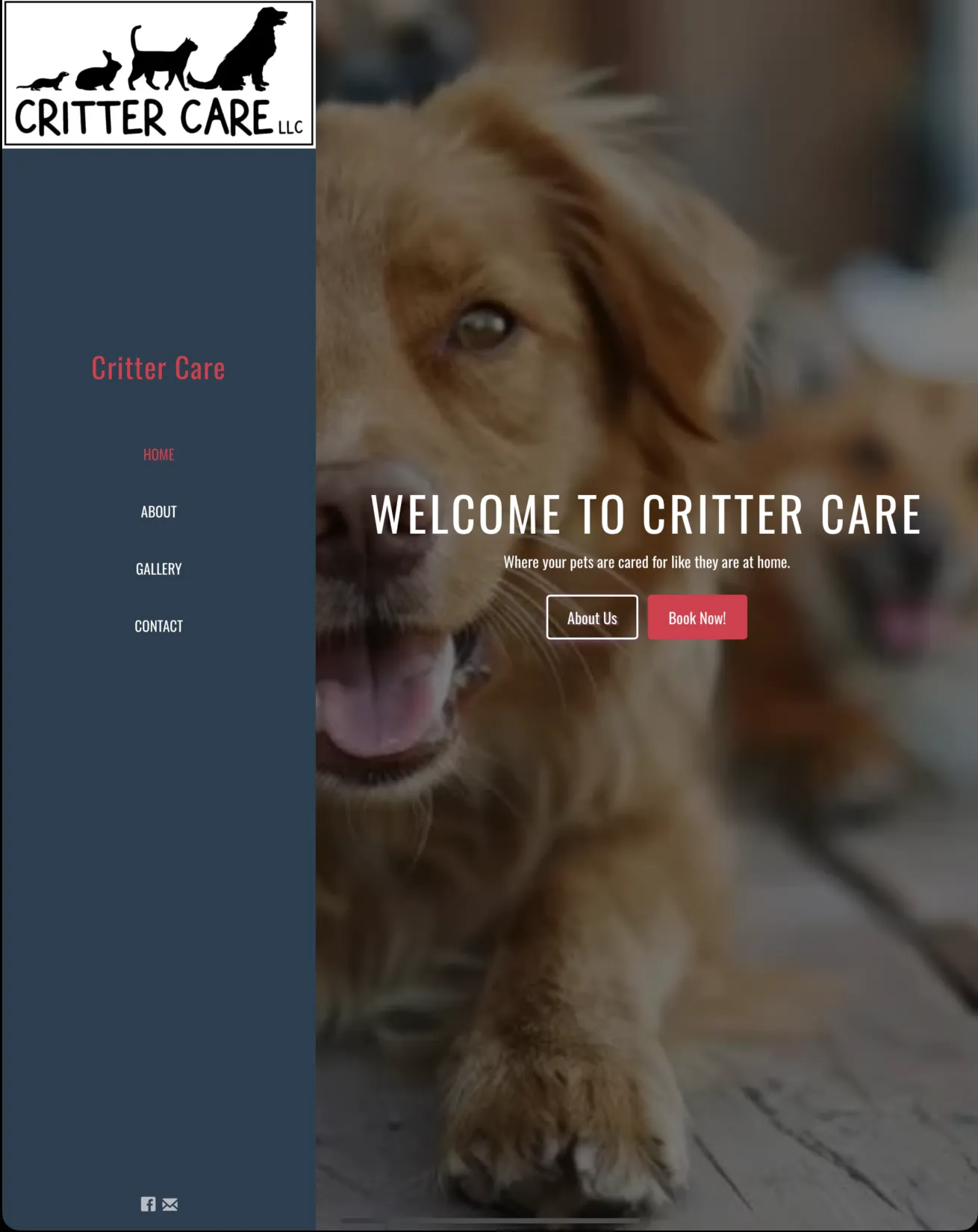 Critter Care website