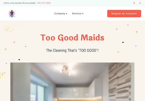 Too Good Maids website